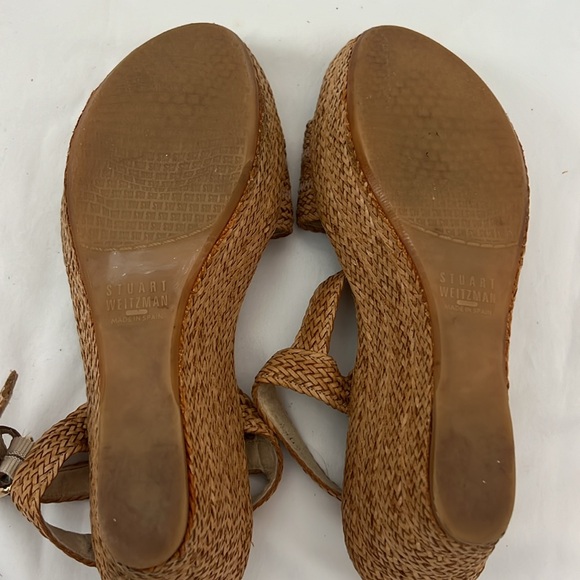 Stuart Weitzman woven leather 7M - Picture 10 of 12